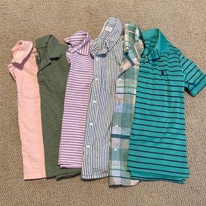 Boys lot of 6 shirts and polos